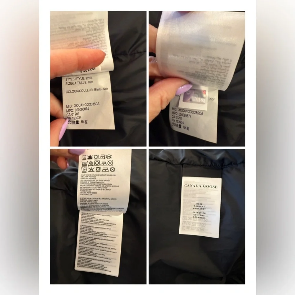 Canada Goose Women's Black Ellison Puffer Coat NEW - Picture 11 of 16